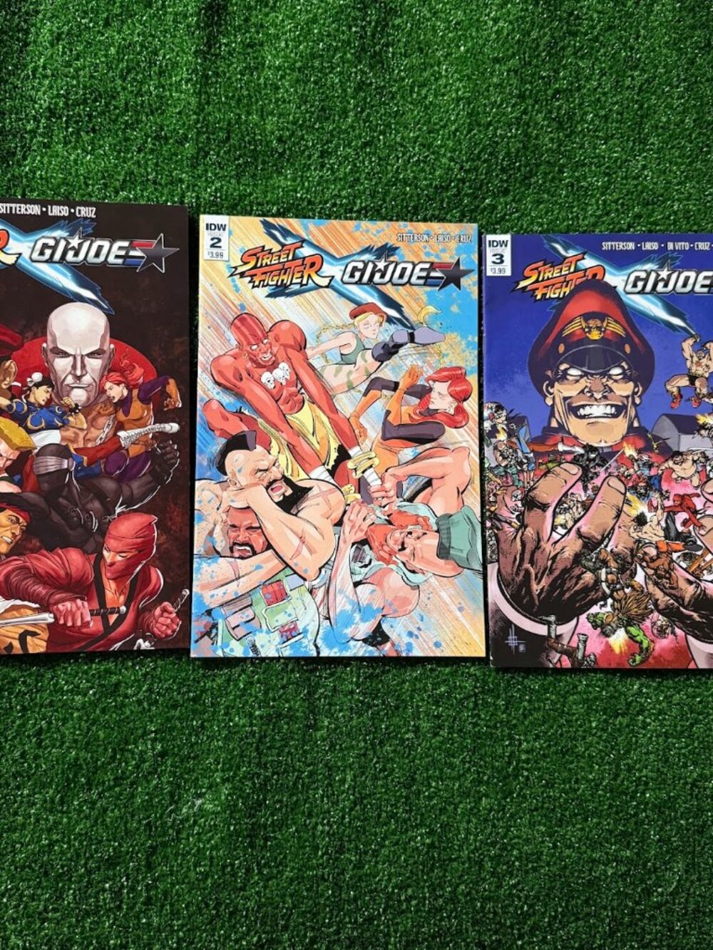 Street Fighter X G.I. Joe #1 #2 & #3 IDW 2016 First Printing Made in Korea Lot